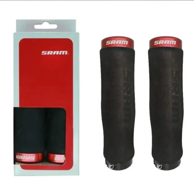 Грипсы (ручки) руля SRAM чёрные, L-130мм., 1 замок (Lock on)