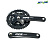 Комплект шатунов PROWHEEL MPE-401, 44/32/22Т зубьев. L-175мм. AL-6061-T6, (квадрат) чёрные