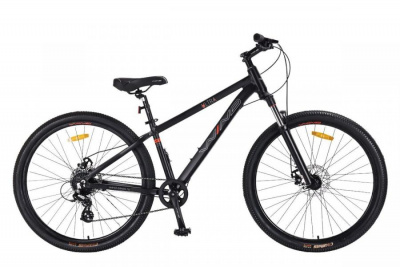 27,5" Велосипед WIND ULTRA, 8-скоростей, рама AL-14,5" (черный)