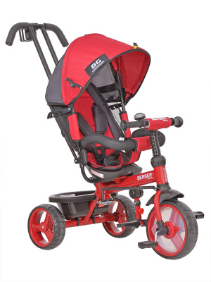 Детский трёхколёсный велосипед WERTER BERGER PREMIUM XG7341-T16ZC красный