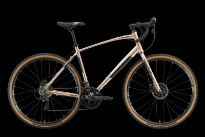 28" Велосипед STARK GRAVEL 700.2D '23, рама AL-22" 16-speed (бронзовый/чёрный) Россия.