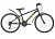 24" Велосипед RUSH HOUR 4000 V-brake, 18-speed ST, рамы 13" (чёрный)
