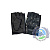 Велоперчатки EUROTEX кожаные с клёпками (чёрные)