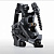 Калипер RACEWORK DA6S L1, 2‑поршневой мех., F‑160/R‑140, чёрный