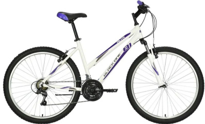 26" Велосипед Black One Alta V 21-speed, alloy рама 14,5" (белый / фиолетовый / серый) Россия