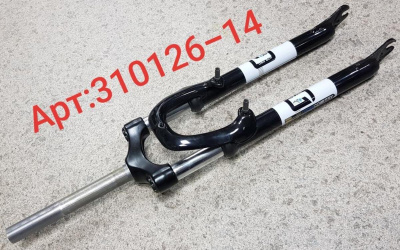 Вилка 26" с амортизатором V-brake, ǿ-25,4 мм резьба 80мм.