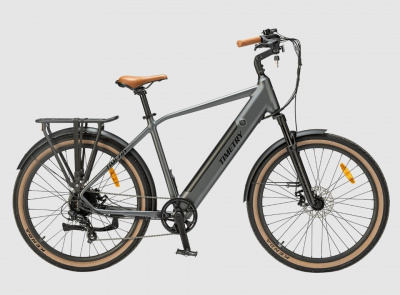 Электровелосипед TIMETRY D206 27,5", 8-speed, Мотор: 36V/250W, АКБ: 36V/12AH. Цвет: серый