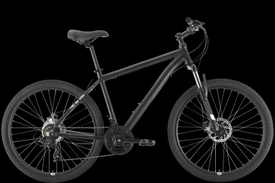 26" Велосипед STARK '21 Indy 26.1D 21-speed, AL-рама 20" (чёрный / чёрный) Россия