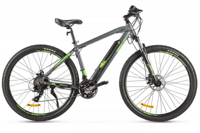 29" Электровелосипед Eltreco Ultra MAX (серо-зелёный) 2507