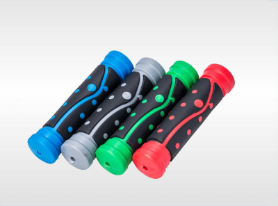 Грипсы (ручки) руля руля в точку (L-120мм.) двухцветные.