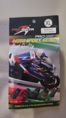 Перчатки мотоциклетные "PRO-BIKER" модель: MCS-01B (размер в ассортименте)