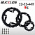 Звёзды шатунов BUCKLOS под 9-10 speed, 3 звезды 22/32/44T, крепление 4 точки.