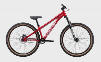 26" Велосипед STARK Pusher Pro HD '25 1-speed рама AL: L (еловый матовый/фиолетовый/белый) Россия
