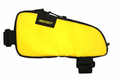 Велосумка на раму PROTECT Feedbag, 21×10×5 см, серия Bikepacking, желтая, Россия