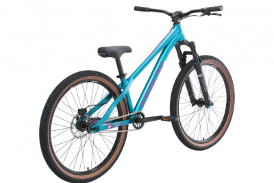 26" Велосипед STARK Pusher Pro HD '25 1-speed рама AL: L (еловый матовый/фиолетовый/белый) Россия