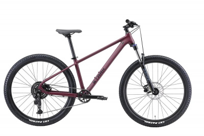 27,5" Велосипед STARK Hunter 27.2HD '26 8-speed, рама AL-17,5"/M, бордо матовый/чёрный
