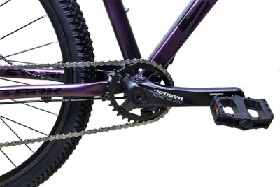 27,5" Велосипед STARK '24 Viva 27.2D 8-speed, рама AL-16" (фиолетовый матовый/чёрный) Россия