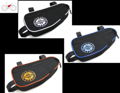 Велосумка под раму PROTECT 26×13×5 см, чёрный c синим, Россия