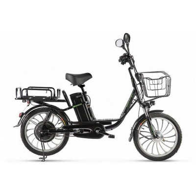 27,5" Электровелосипед GREEN CITY Beta алюминиевая рама 20" (чёрный/синий) 2513