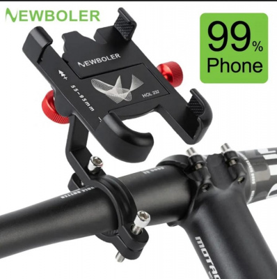 Держатель для смартфона на велосипед NEWBOLER MTB HOL232 (размер: 9x6,7см.) чёрный