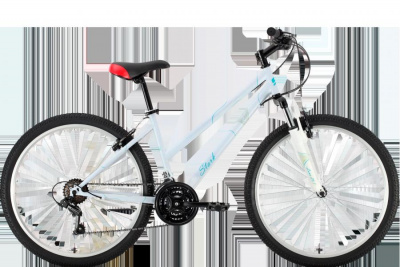 26" Велосипед STARK '22 Luna 26.1V 21-speed, рама-16" (белый / голубой) Россия