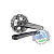 Система шатунов Shimano Deore FC4100, 170мм 36/26, интегрированный вал, черная без упаковки