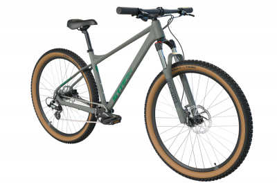 29" Велосипед STARK Hunter 29.2HD '25 8-speed, рама AL-19"/L, серый матовый/ зелёный