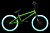 20" Велосипед STARK '23 Madness BMX-1, рама-9" (зелёный/чёрный / голубой)