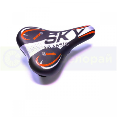 Седло SKY-Classic Atomic узкое рельефное на пружинах. модель: 049-10