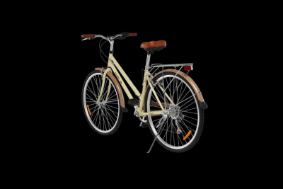 28" Велосипед WELS Swift 7 speed, низкая рама 17", багажник (жёлтый)