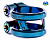 Зажим Ethic sylphe double clamp V2 ø-31,8мм. синий хром