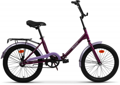 20" Велосипед AIST Smart 1.1, складной, 1 speed (фиолетовый)