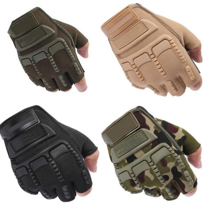 Перчатки без пальцев OUTDOOR Gloves с резиновыми вставками.